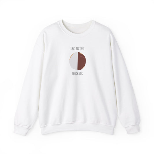 Black And White Cookie Crewneck Sweatshirt